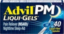 Advil PM sāpes Reliver un nakts miega palīglīdzeklis, sāpes Medicīna ar Ibuprofēnu sāpju atvieglošanai un difenhidramīna citrāts miega palīglīdzeklim - 40 apvalkotas kapsulas