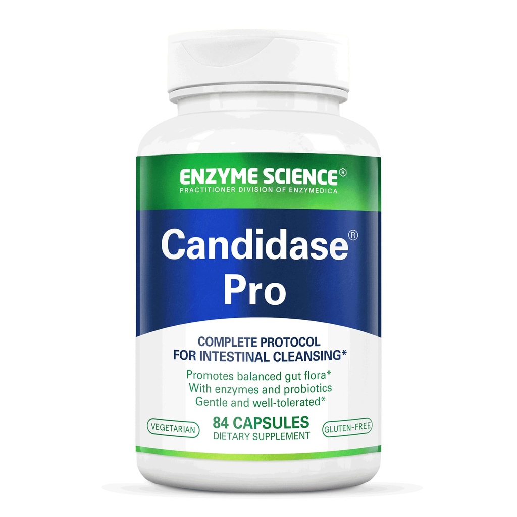 Enzīmu Candidase Pro - Gremošanas enzīmi ar probiotikām Design for Candida Cleanse and Detox Support for Women and for Men - Gut Health - Enzimas Digestivas - 84 kapsulas