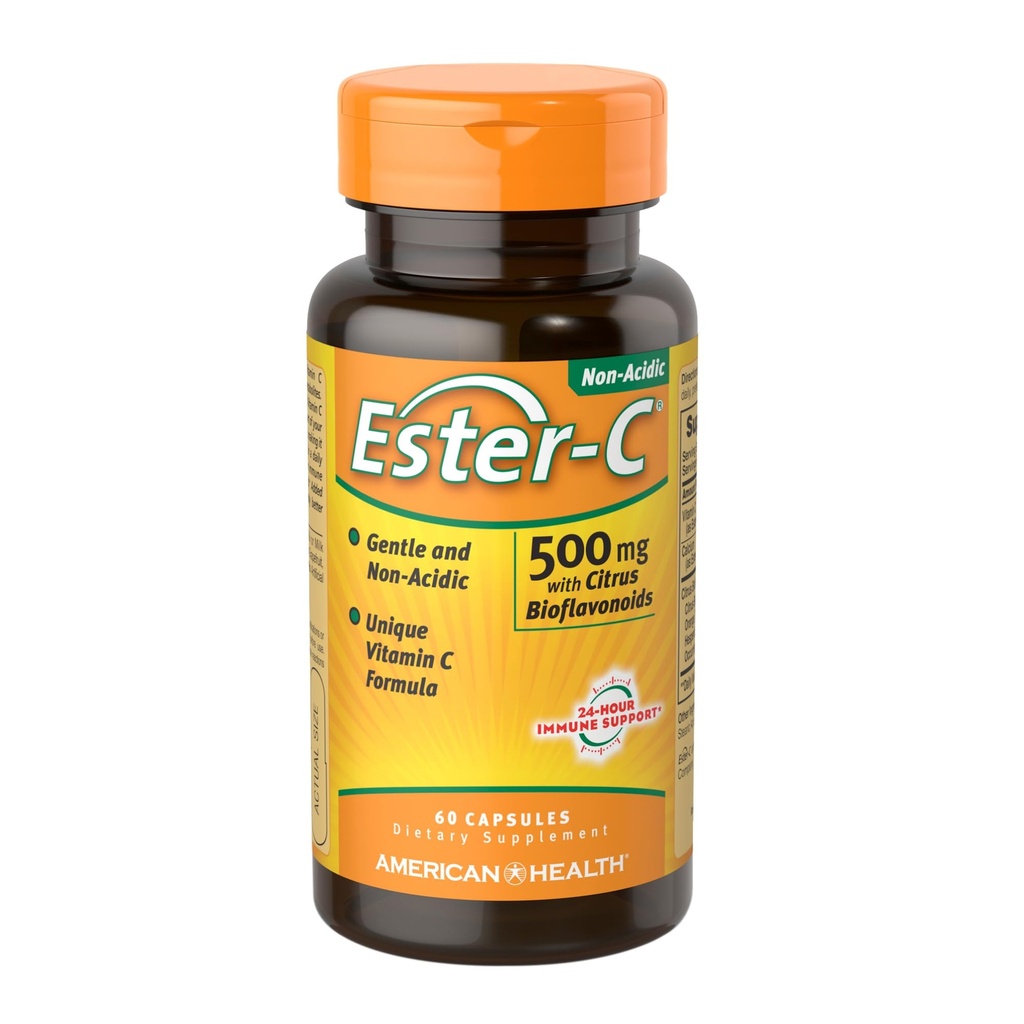 Estera-C 500 mg ar Citrus Bioflavonoids American Health Products 60 VCaps
