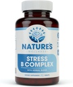 B vitamīna komplekss Stress Relief -   ) Visi Natural Mood uzlabotājs un Stress Atbalsts Papildinājums - Stress B komplekss ar augu ekstraktu Blend Plus C vitamīns, PABA un holīna