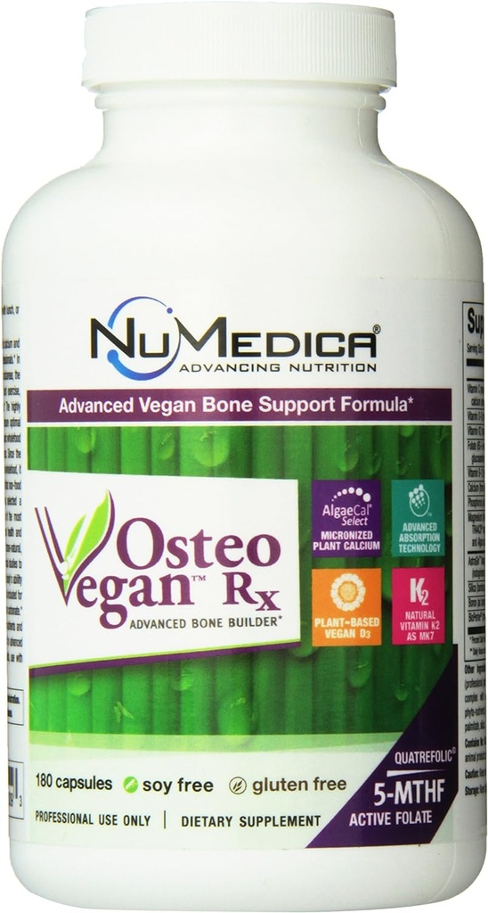 AZZUTORK NuMedica Osteo Vegan Rx 180 Dārzeņu kapsulas