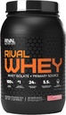 Rivalus Rivalwhey – zemeņu kreme 2lb - 100% sūkalu proteīns, sūkalu olbaltumvielu izolāta primārais avots, tīrs uztura profils, BCAAs, nav miecētas vielas, ražots ASV