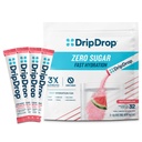 DripDrop Bezcukura hidrācijas paketes - Nulles arbūzs - Viens Serve Elektrolītu Pulveris Dzēriens Mix - Ne-GMO, Bez Gluten, Vegan - 32 Sticks