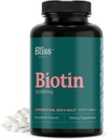 Biotin 10000mcg - Max Strength Biotin Papildinājums - Matu āda un nagi Vitamīni sievietēm un vīriešiem, matu augšana Vitamīni un enerģijas ražošana, Kosher, Non-GMO, 360 Mini tabletes
