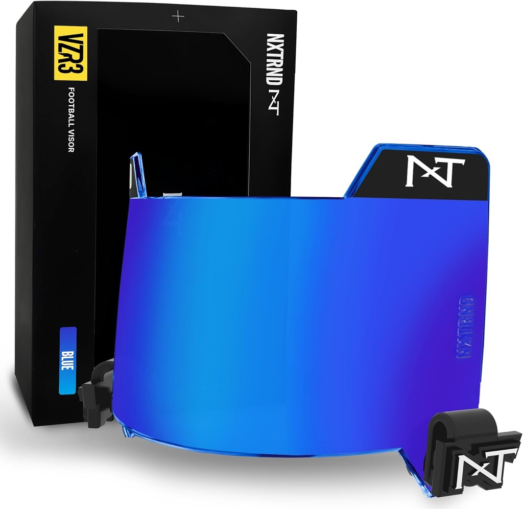Nxtrnd VZR3 Futbola vizieri, Curved Lens tehnoloģija, Fits Adult & Youth Football Helmets
