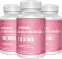 Liposomālā Glutatione Softgels 1500MG, Samazināta Glutationa Papildinājums ar C vitamīnu, Labāka Absorbcija, Ne-GMO Spēcīgs Antioksidants veselīgai novecošanai, Detox, Imūnā veselība, 180 Softgels