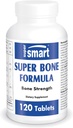 SuperSmart - Super Kaulu formula (Advanced Complex) - ar kalciju, magniju, vitamīnu K2, D3 un stroncija Papildinājums ; Bez GMO un glutēna - 120 Tabletes