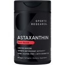 Sporta pētījumi Triple Strength Vegan Astaksantīns Papildinājums no Aļģēm - augu bāzes softgeli pretoksidantu darbību, ādas un acu veselību - Non-GMO Verified, izgatavots ar kokosriekstu eļļu - 12mg, 60 grāfs