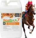 SeaBuck 7 Equine papildinājums zirgiem ar smiltsērkšķiem, lai uzlabotu zirga veselību (3-6 nedēļu piegādes, 1 Gallon) – Atbalsta veselīgu ēšanas un gremošanas, palielināta enerģija / Focus, & Shiny Coats zirgiem