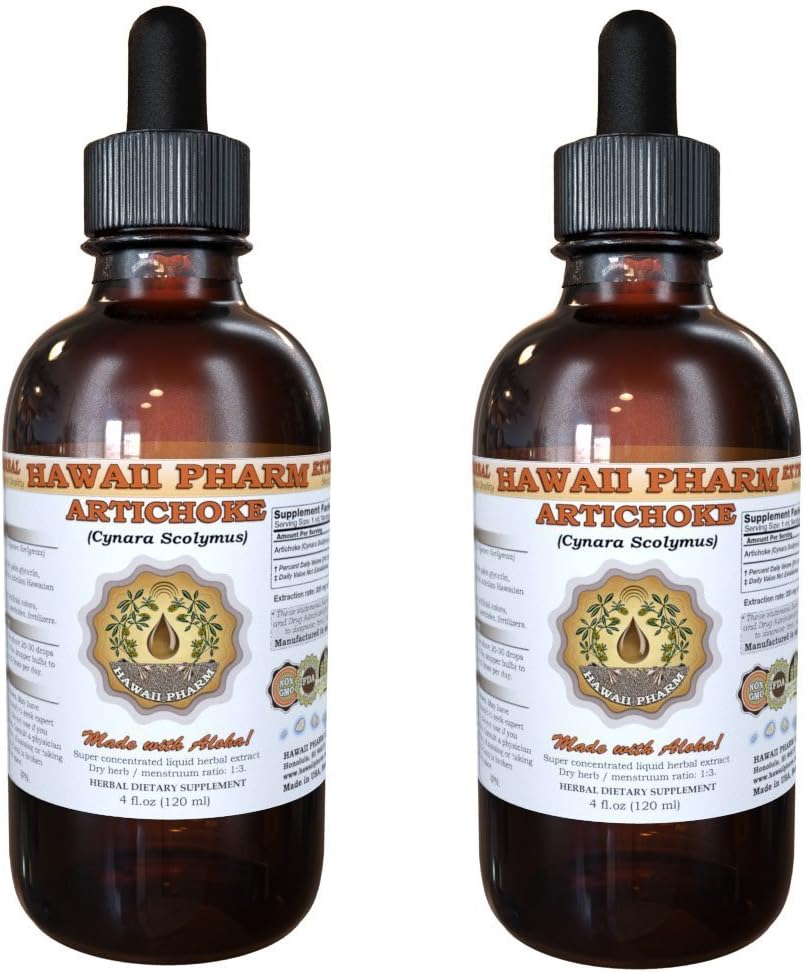 Artišoka šķidrais ekstrakts, organisks artišoks (Cynara scolymus) Tincture 2x2 oz
