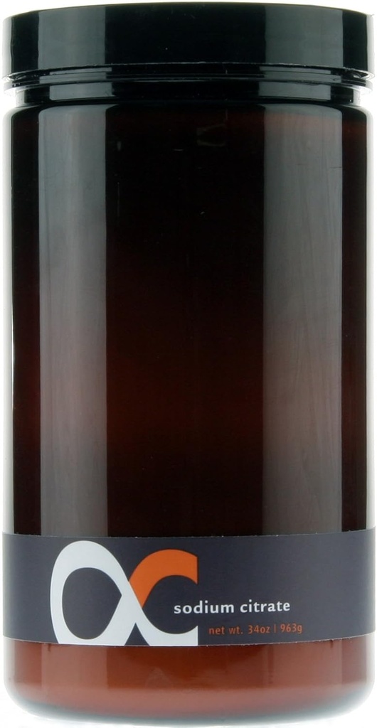 Tīrs nātrija citrāts 4molā Amber Jar 34 oz