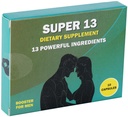 Super 13 Ātra rīcība Herbal vīrieša papildinājums vīriešiem. 13 Spēcīgas sastāvdaļas - Horny Kaza Tongkat Nezāļu Tongkat Ali Maca un vairāk enerģijas Vitality Stamina izturība un veiktspēju uzlabotājs tabletes 10 Caps