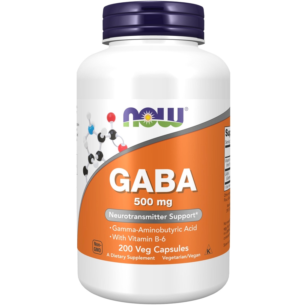 NOW GABA 500 mg,200 Veg kapsulas