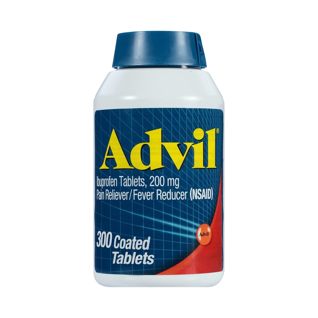 Advila sāpes Reliver un drudzis Respirators, sāpes atvieglojošas zāles ar Ibuprofēnu 200 mg galvassāpes, muguras sāpes, menstruālas sāpes un locītavu sāpes Relief - 300 apvalkotās tabletes