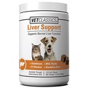 Vet Classics Aknu atbalsts Pet Veselības Papildinājums suņiem, kaķiem – Aknu funkcijas – B-Vitamīnu, Glutatione, Piena Thistle – Soft Tablets, Košļājamās – 120 Soft Chews