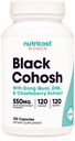 Nutricost Black Cohosh sievietēm 660mg, 120 Kapsulas - ar Don Quai, DIM, un Chaste Berry, Veggie Caps, ne-GMO, bez lipekļa