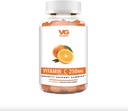 VITA GLOBE vitamīns C 250 mg Gummy Vitamīni - imūnās sistēmas revakcinācija, ne- GMO, vegans un dabīgs oranžais Flavors, 60 grādos (1. iepakojumā)
