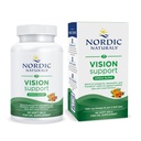 Nordic Naturals Omega vīzija, citrons - 60 soft gels - ar Zeaxanthin un FloraGLO Lutein, Veselām acīm un Vīzija - 30 Servējumi