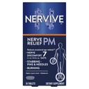 Nervive Nerve Relief PM, Occasional Nerve Discomfort II, Miega palīglīdzeklis, sāk strādāt 7 dienas, Stabbing, Dedzināšanu, Alfa liposkābe, Melatonīns, B Vitamīni, Turmeric, Ginger, Nervive Papildinājums, 30 ct