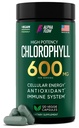 Hlorofila kapsulas 600 mg - dabīgas hlorofila tabletes sievietēm un vīriešiem - ļoti biopieejams hlorofila papildinājums enerģijai, imunitātei, ādai + iekšējam dezodorantam