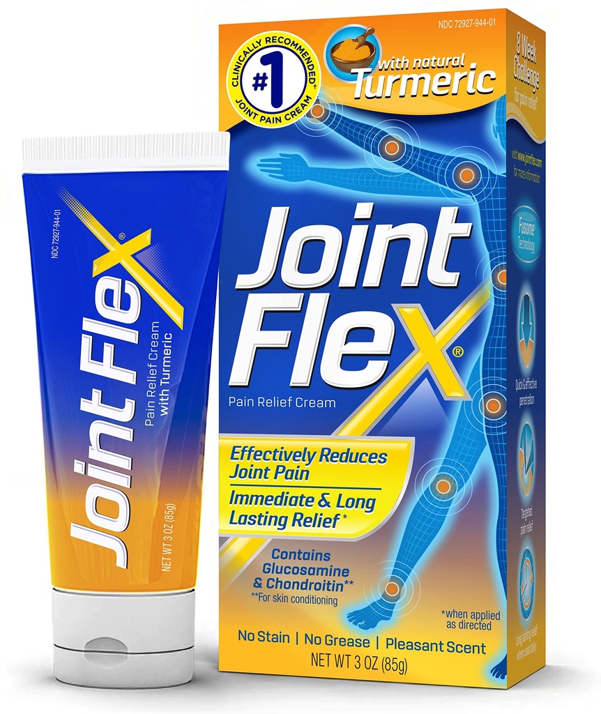 KOPĪGAIS FLEX sāpju remdēšanas krēms ar Turmeric, Artrīts Sāpju remdēšana, Locītavu sāpju remdēšana, 3 Ounce Tūba