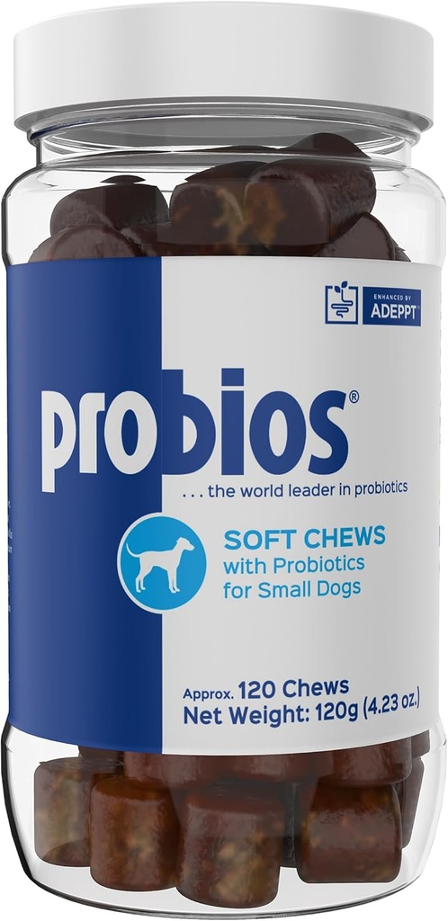 Probios suņiem Soft Chews, Probiotikas suņiem, Dienas Papildinājums Gut veselībai, Gremošanas & Imūnsupport, Mazas šķirnes, 4.23oz