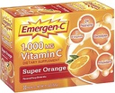 Dzirkstošais C vitamīns Fizzy Drink Mix Super Orange - 1000 mg - 0,32 Ounce Katrs, 30 Skaits (1. iepakojums)