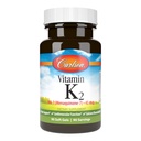 Carlson - vitamīns K2 MK-7 (menahinons), 45 μg, kaulu balsts, kalcija biopieejamība, K2 vitamīns, K-2 vitamīns, 90 softgeli