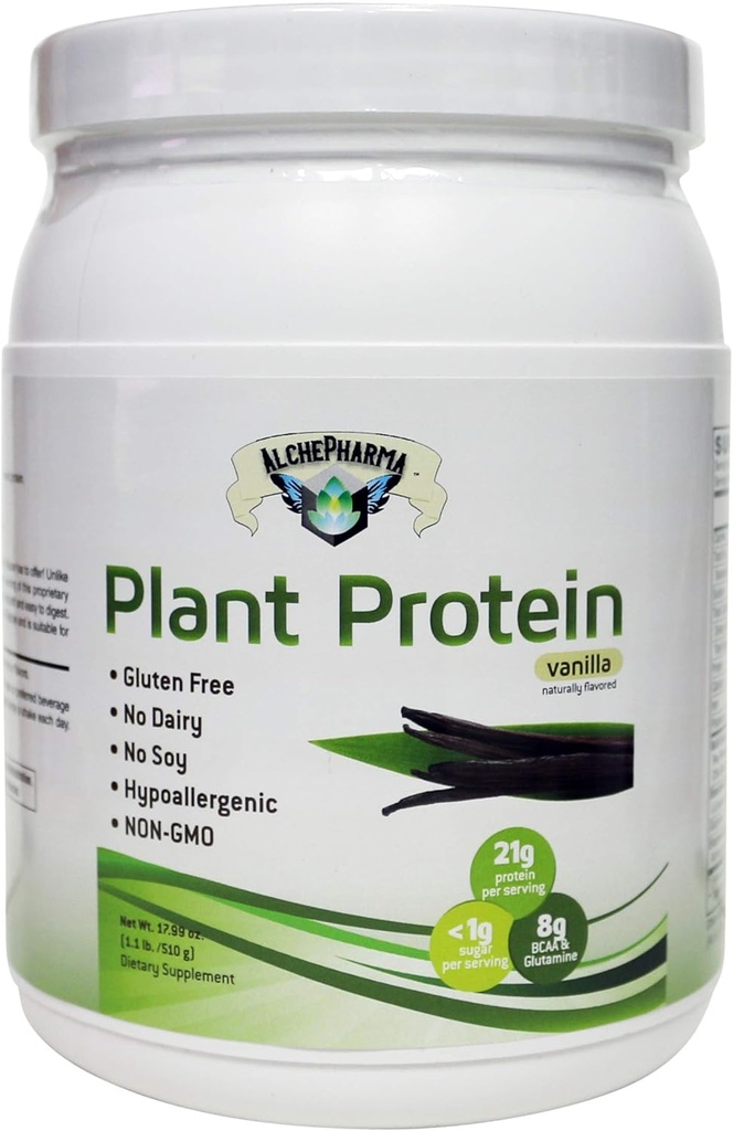 Augu proteīns (Premium Blend) - bez sojas, ar hipoalerģisku iedarbību, bez grites (piesātinājums Omega 3 Rich Sacha Inchi un Chia) - 1,1 £ (510G) - šokolāde