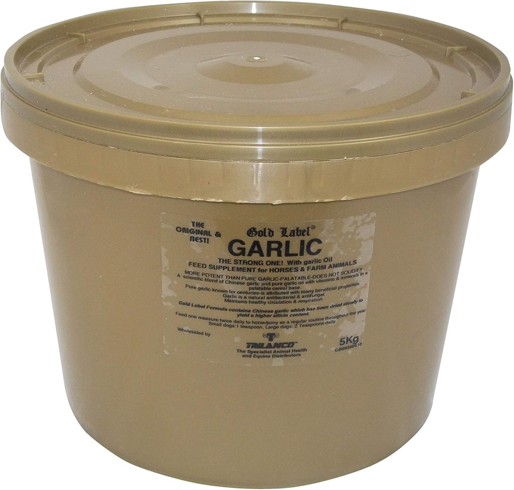 Ķiploku pulveris, zirga papildinājums, zelta marķējums, elpošana, 5 KG