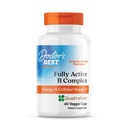 Ārsta labākais pilnībā aktīvais B komplekss, enerģijas un šūnu atbalsts, ne-ĢMO, bez lipekļa, bez sojas, Vegan 60 Veggie Caps