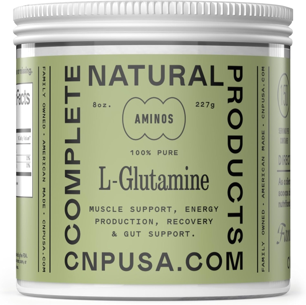Tīrs L-glutamīna pulvera papildinājums - 8oz (227g) Natural Vegan Bulk L Glutamine for Keto, Gut Health, Probiotic, IBS Support