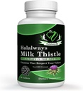 Halalways Milk Thistle Sertificēts Halal Papildinājums Milk Datetle Aknas Detox Papildinājums Maigs Herbal Lak tīrīt vīriešiem un sievietēm - Aknu veselības atbalsts - Non-GMO