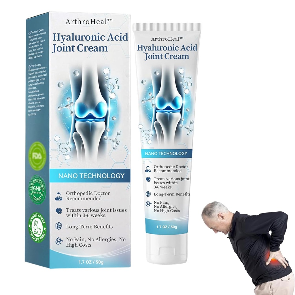 ArthroHeal Hyaluronic Acid Location R-Epair Cream,ArthroHeal Location Cream,Ātri mazināt locītavu diskomfortu, Ātri mazināt locītavu diskomfortu, piemērots kopīgām aktivitātēm visā ķermenī (1)