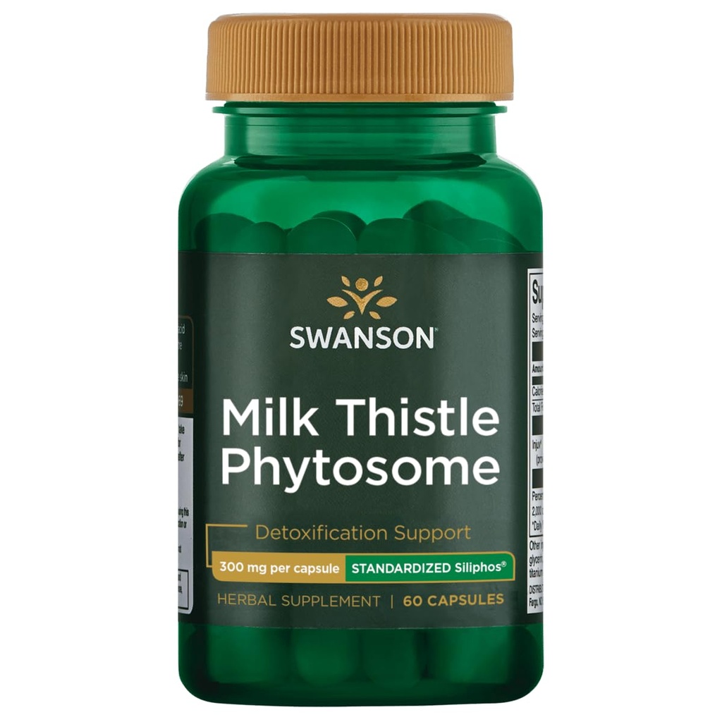 Swanson Siliphos Milk Thistle Phytosom 300 Milligrams 60 Kapsulas