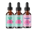 JoySpring B-Complex & Vital Vits ar magnija pilieniem bundle ; dabiski avota Kids Vitamīni & Minerālvielas; ne-alkoholiski, bezcukura šķidruma formula; Vegāns un veģetārs šķidruma pilieni Papildinājums