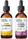 Savvaļas un organiskās kumelītes Tincture 2 fl oz & Passionflower Tincture 2 fl oz