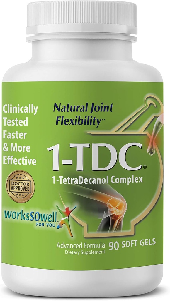 1Tdc locītavu un muskuļu veselība 90 Soft gels Formulēts, lai nodrošinātu pilnīgu ķermeņa atvieglojums uzlabota ar 1Tetradecanol komplekss, lai veicinātu dabas kopīgu elastību Drošs un efektīvs