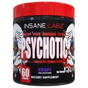 Insane Labz Psychotic, augsts stimulants pirms Workut pulveris, Extreme Lasting Enerģija, Fokuss un izturība ar Beta Alanine, kreatīnmonohidrāts, DMAE, 60 Srvgs, Vīnogas