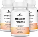 300 miljardu KVV Probiotikas - Probiotikas sievietēm un vīriešiem, 12 Probiotikas celmi Plus Prebiotikas, imūnās un gremošanas, Gut veselība, uzpūšanās, šelfa Stabils - 180 kapsulas...