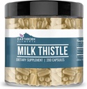 Earthborn Elements Milk Thattle 200 Kapsulas, tīras un neatšķaidītas, bez piedevām