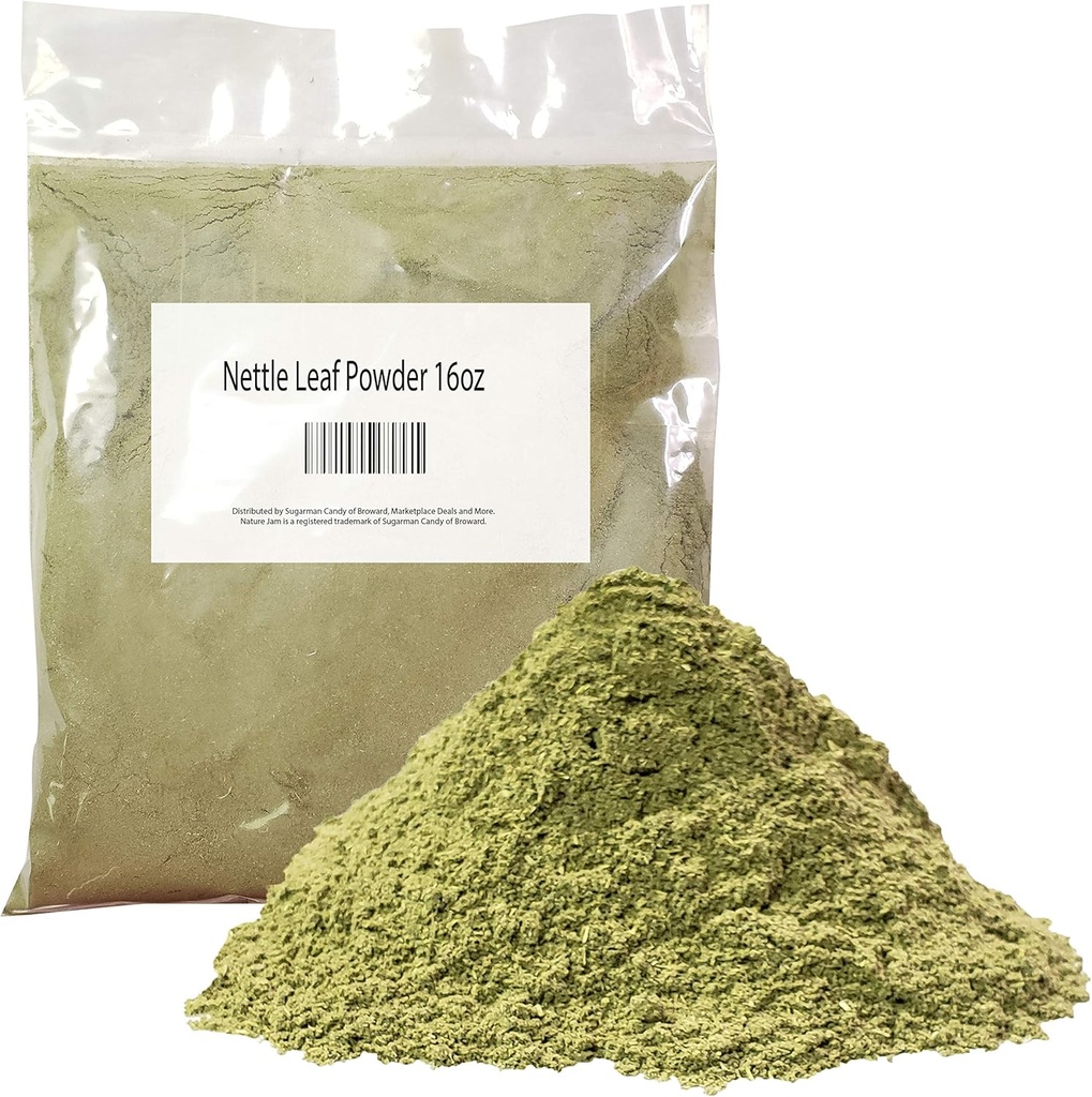 Nattle Leaf pulveris, pazīstams arī kā Urtica Dioica 1 Dzeloņainais Nattle 16 OZ