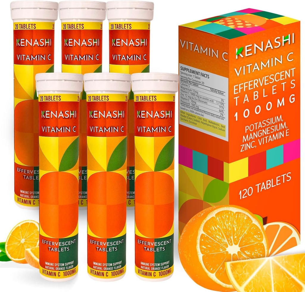 C vitamīns C Efervescente para Adulto Cinka un C vitamīna 6 iepakojums