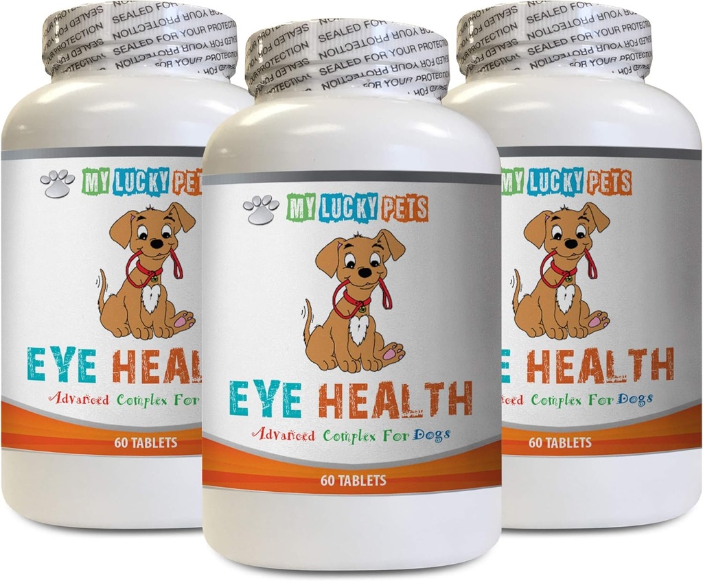 Suņa Imūnās Boost - suņu acu veselība - Advanced Formula - Priekšrocības Vision - Imūnās atbalsts - Vitamīns d suņiem - 3 pudeles (180 Ārstniecības)