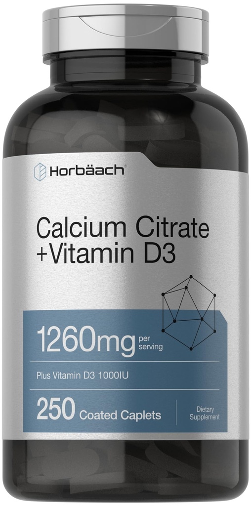 Horbäach kalcija citrāts ar vitamīnu D3 