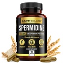 Zemes eliksīrs Spermidīna piedevas 1200 mg (90 kapsulas) – Pretnovecošanās - 3. partija pārbaudīts (12 mg spermidīna pulveris) Max Tīrība - 100% Pure Espermidina- Fermented kviešu Germ ekstrakts - NMN Alternatīva
