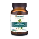 Himalaya Organic Ashwagandha, 90 dienu piegādes, augu papildinājums stresa atvieglošanai, enerģijas atbalsts, dažreiz bezmiegs, USDA Certified Organic, Non-GMO, Vegan, Gluten Free, 670 mg, 90 Caplets