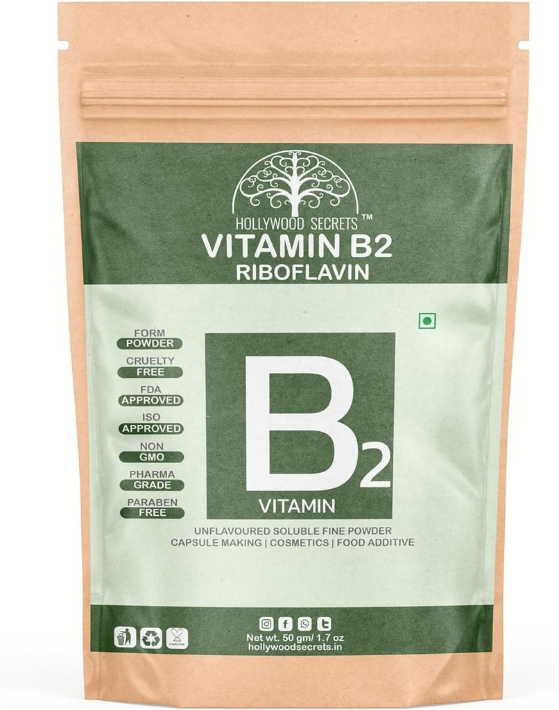 SUP vitamīns B2 Riboflavīna pulveris 50gm