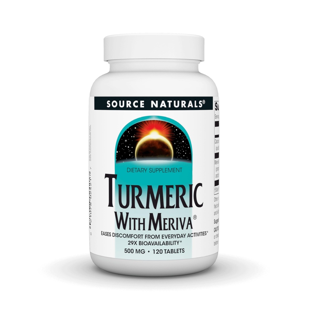 Avots Naturals Turmeric ar Meriva, 500 mg - 120 tabletes