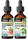 BIO KRATER Sarsaparilla Tincture 2 Fl. Oz. & Gotu Kola Tincture 2 Fl. Oz.